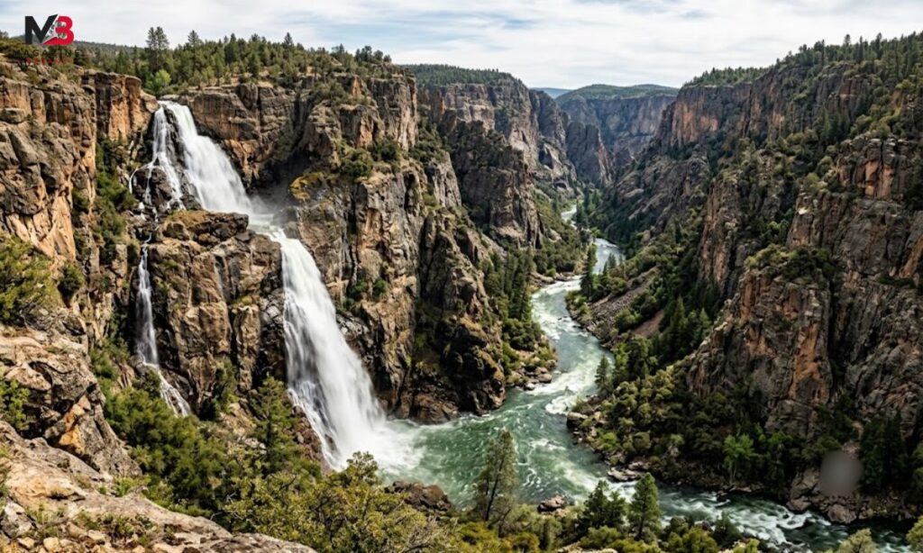 Canyon Depths and Waterfalls