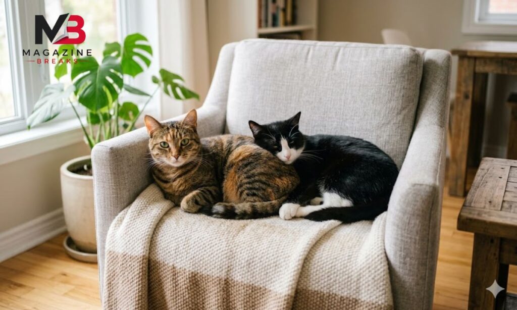 Two Domestic Cats