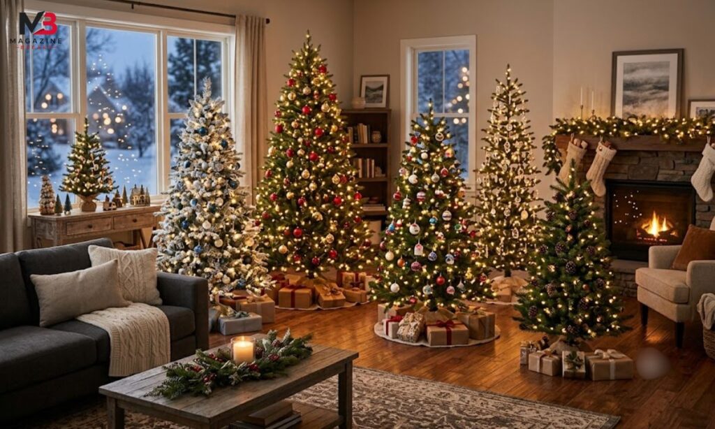 Six Christmas Trees