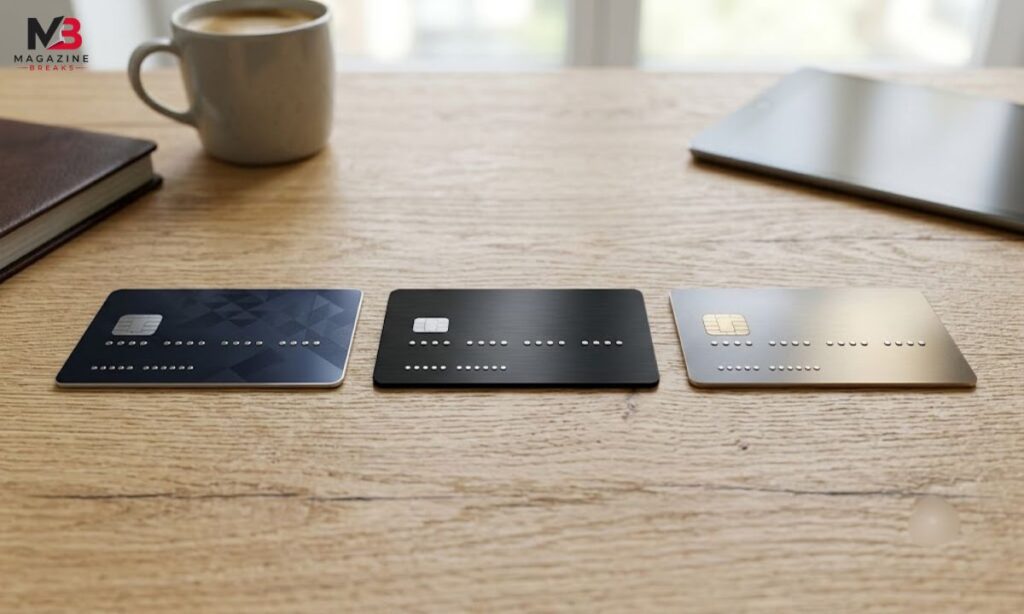 Three Credit Cards Side by Side